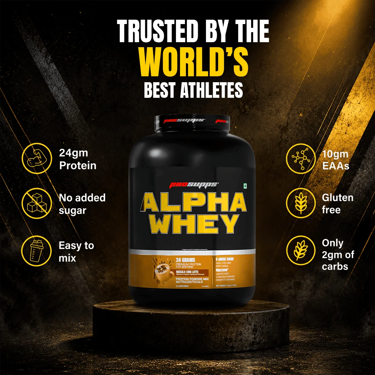 Prosupps Alpha Whey Protein Powder 1.98kg | Muscle Growth & Recovery Support