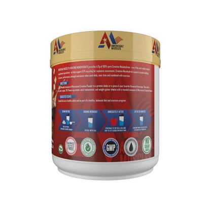 Americanz Muscles Creatine Monohydrate 100 Servings – Unflavored