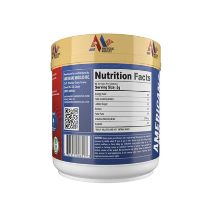 Americanz Muscles Creatine Monohydrate 100 Servings – Unflavored