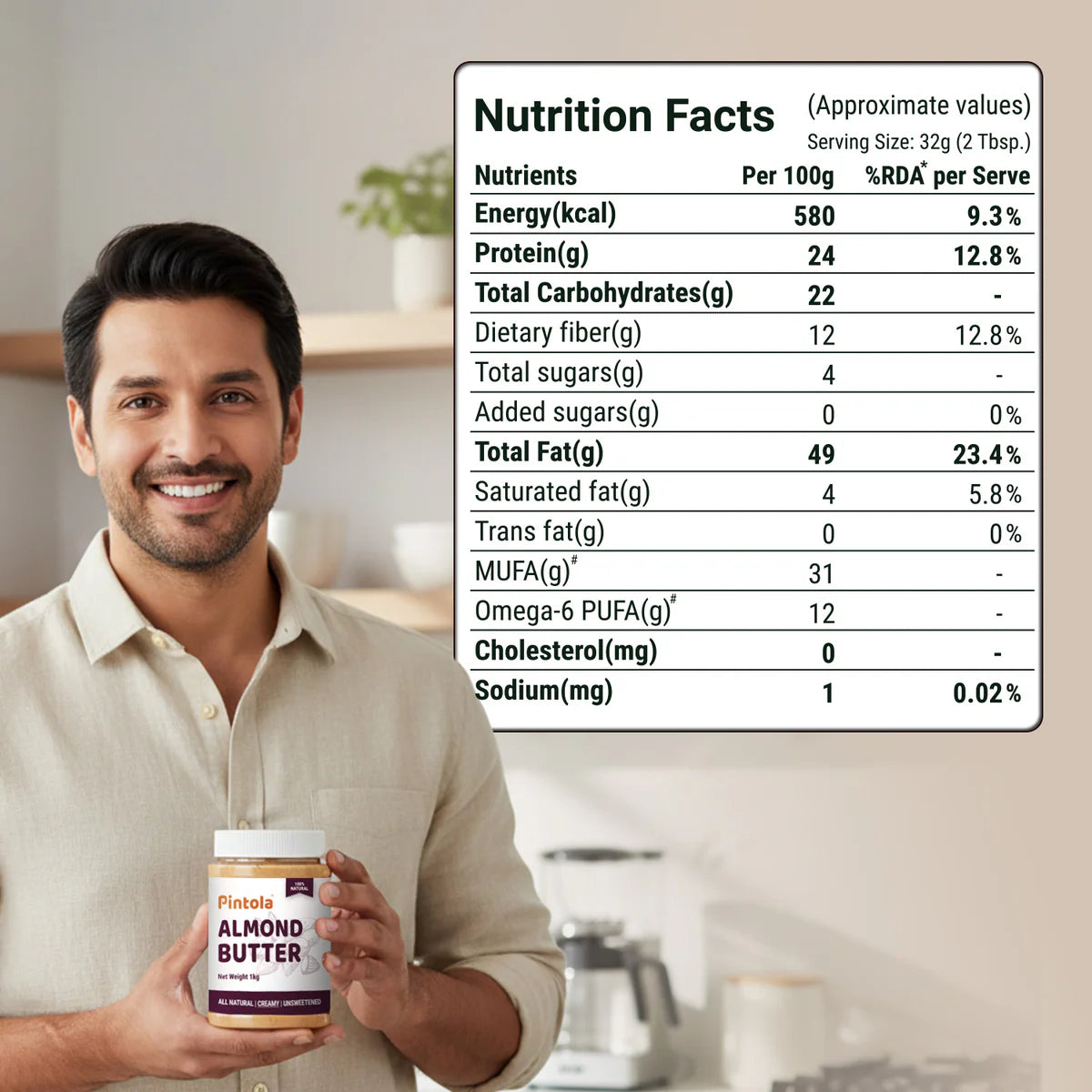 Pintola All Natural Almond Butter