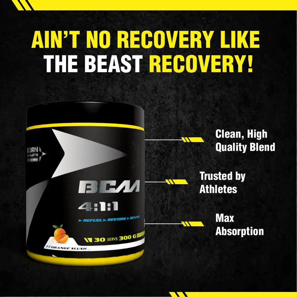 Born Athlete Advanced Leucine – Born BCAA with Unique 4:1:1 Ratio