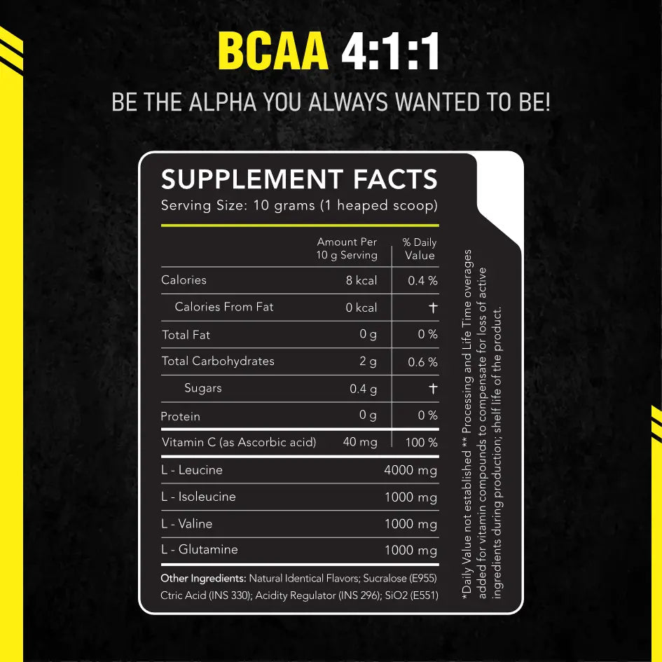 Born Athlete Advanced Leucine – Born BCAA with Unique 4:1:1 Ratio