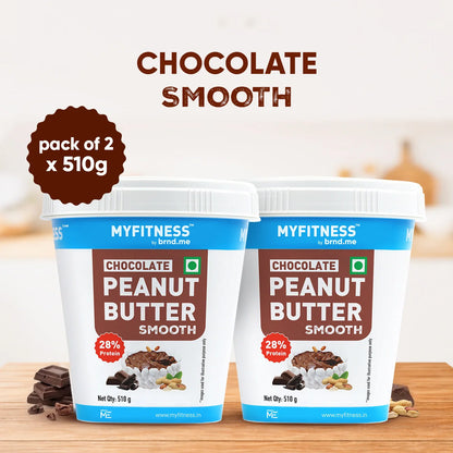 MyFitness Peanut Butter - Chocolate | 28% Protein | Smooth | Chocolate Peanut Butter Spread