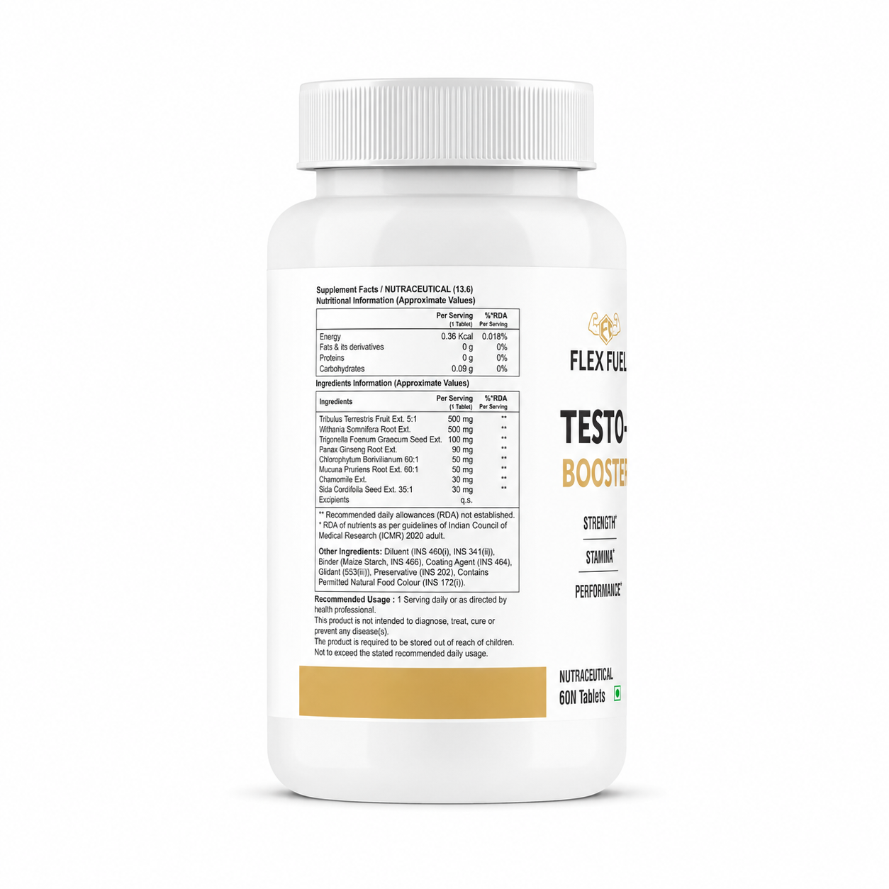 Flex Fuel Testo Booster – Strength, Stamina & Performance (60 Tablets)