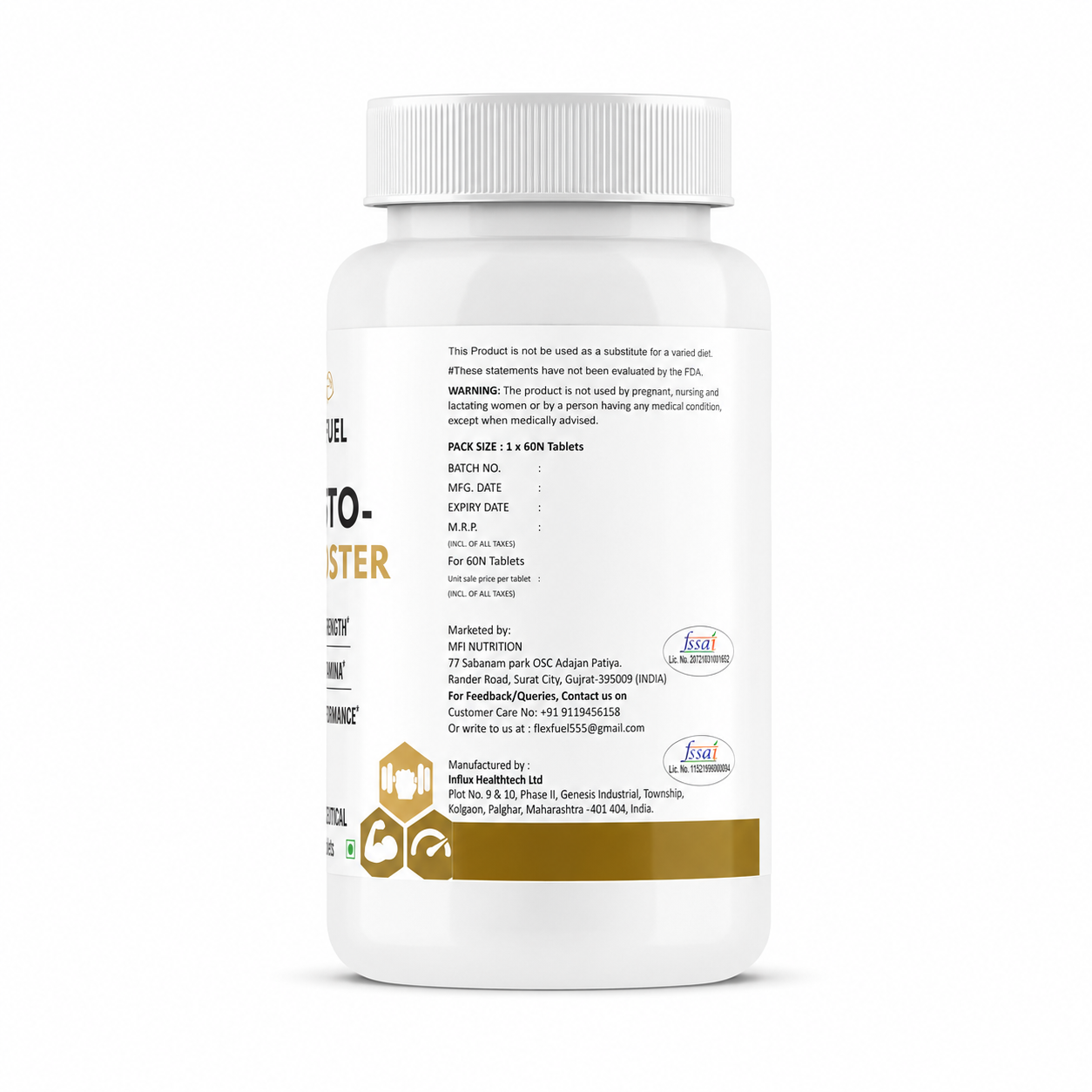 Flex Fuel Testo Booster – Strength, Stamina & Performance (60 Tablets)