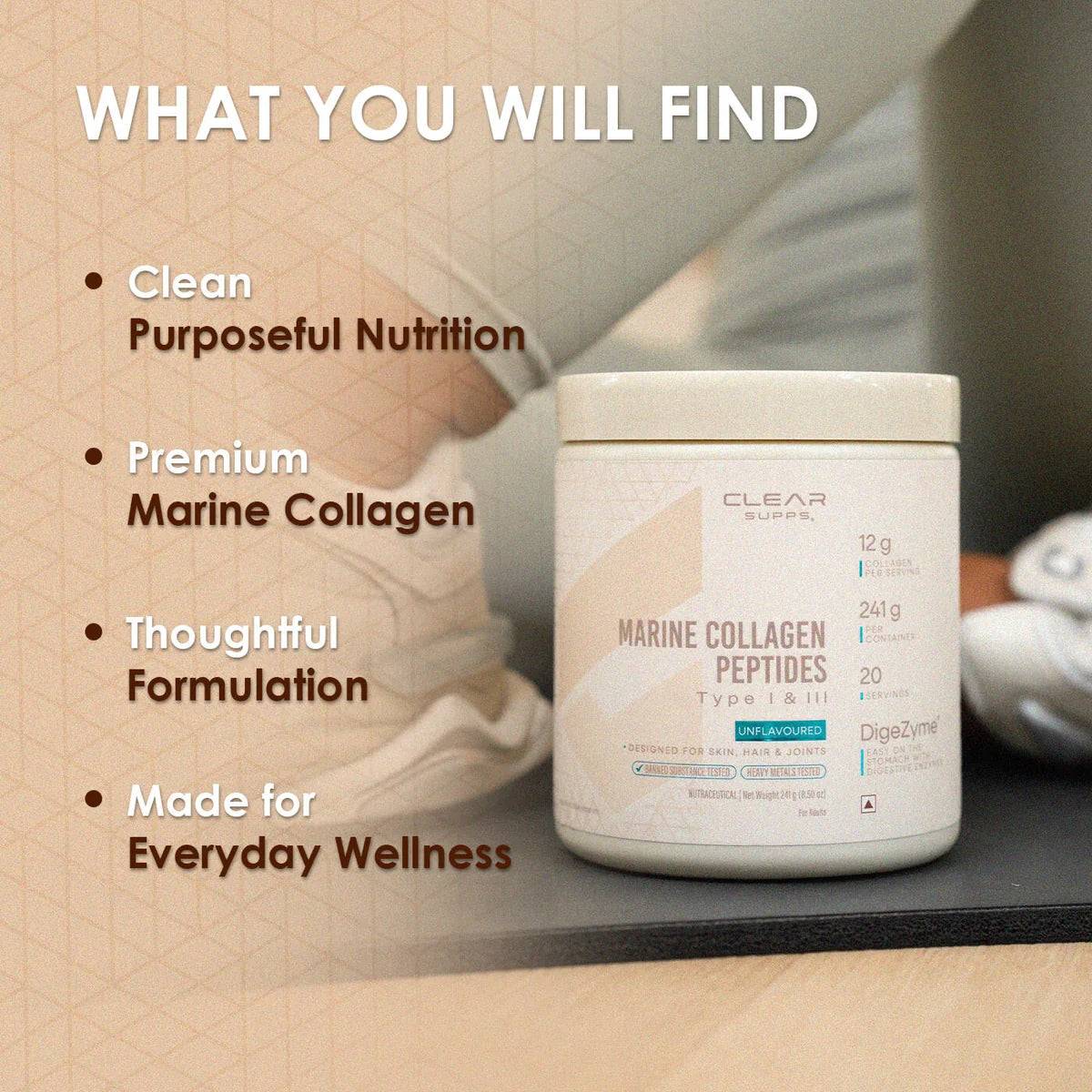 CLEARSUPPS MARINE COLLAGEN PEPTIDES