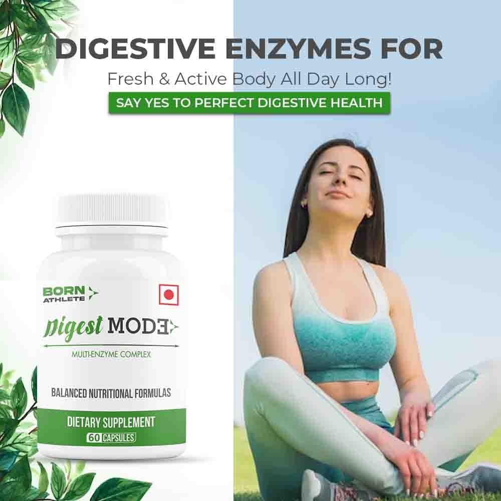 Born Athlete Digest Mode I Multi-enzyme Complex | 60 Capsules