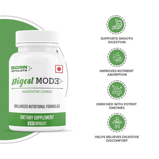 Born Athlete Digest Mode I Multi-enzyme Complex | 60 Capsules