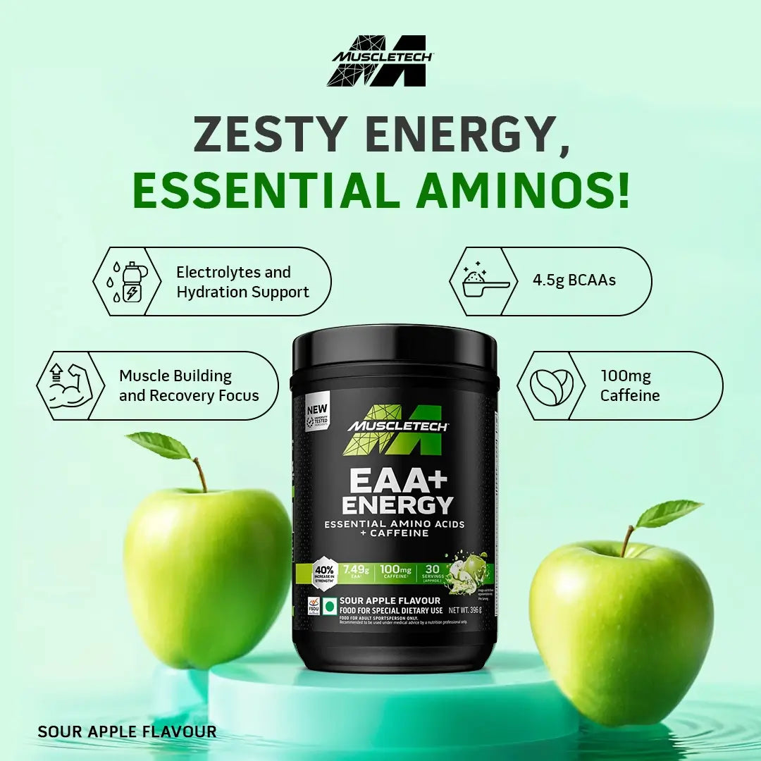 Muscletech™ EAA+ Energy Sour Apple 30 Servings