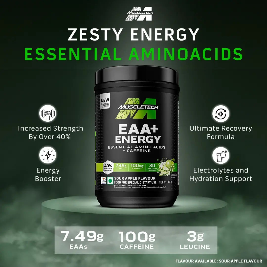 Muscletech™ EAA+ Energy Sour Apple 30 Servings