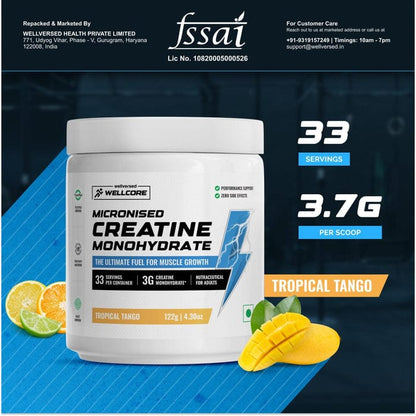 Wellcore Creatine 122gms Flavoured