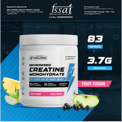 Wellcore Creatine 307gms Flavoured