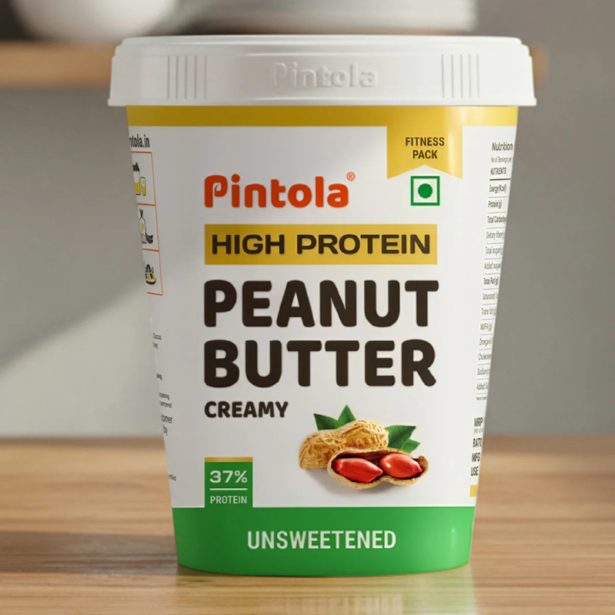 Pintola High Protein All Natural Unsweetened Peanut Butter