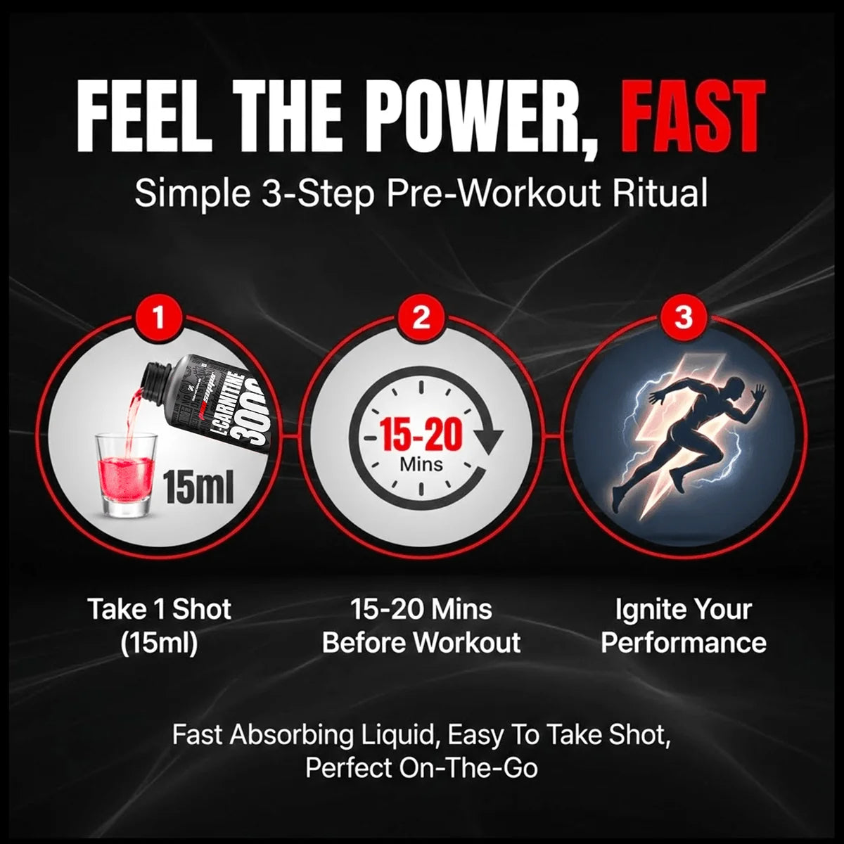 Prosupps L-Carnitine Liquid 3000mg | Fat Metabolism & Energy Support Formula