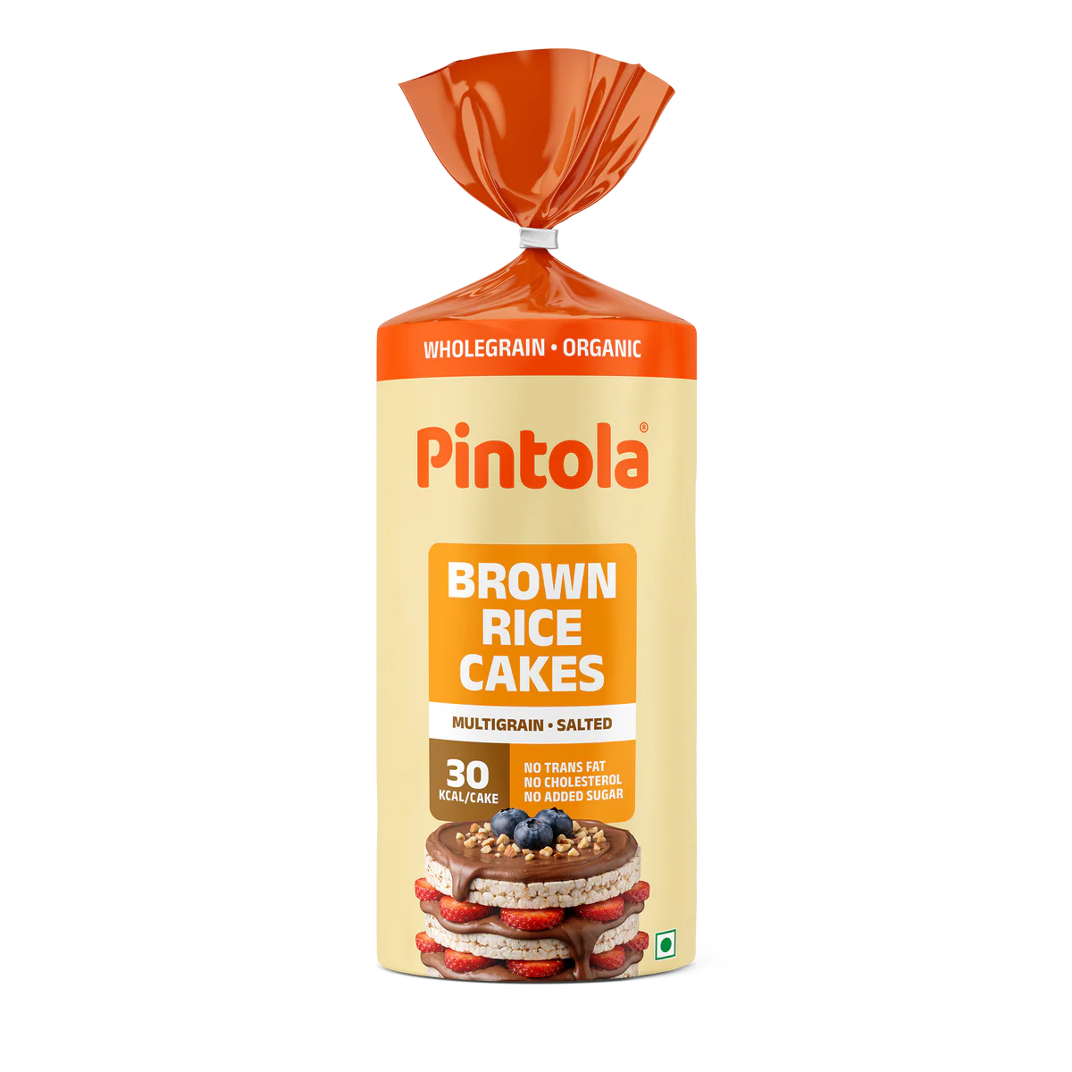 Pintola Organic Wholegrain Brown Rice Cakes