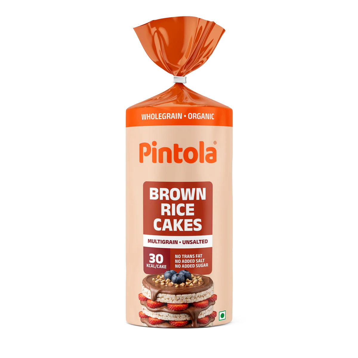 Pintola Organic Wholegrain Brown Rice Cakes