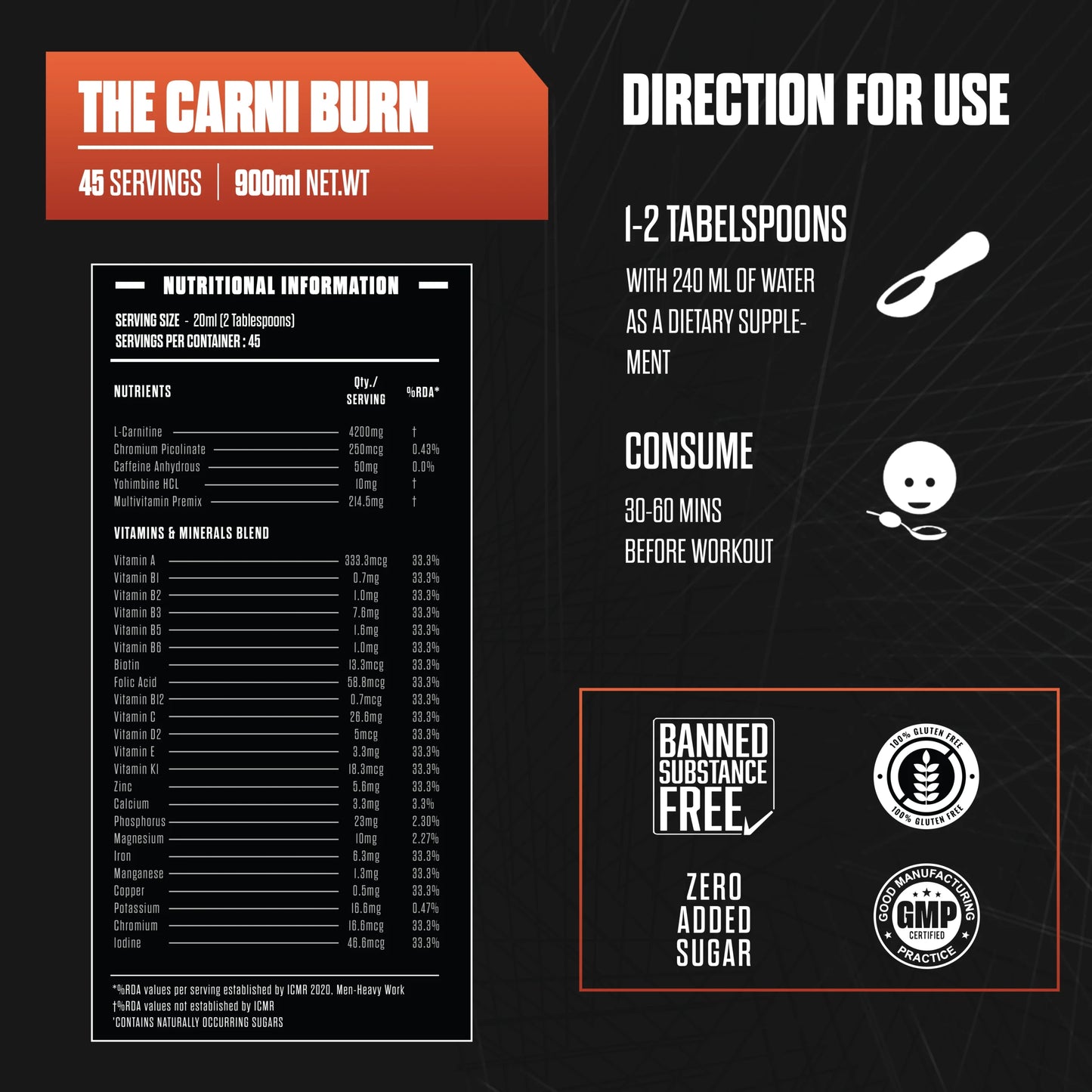 Exalt Supps Carni Burn L Carnitine