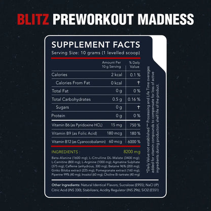Born Athlete Blitz – Pre-Workout Madness