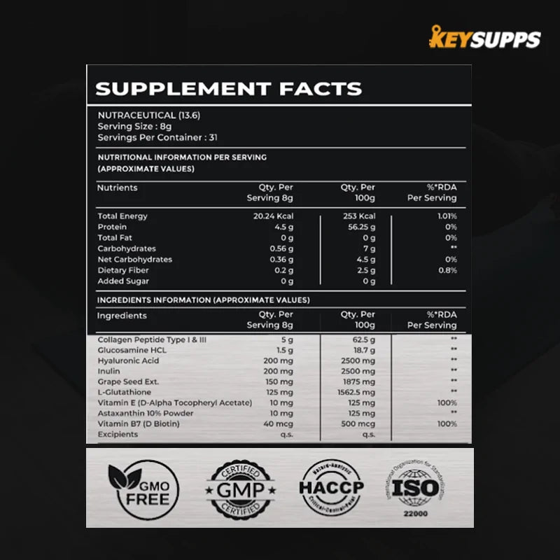 Keysupps Collagen Platinum Plus (31 Servings)