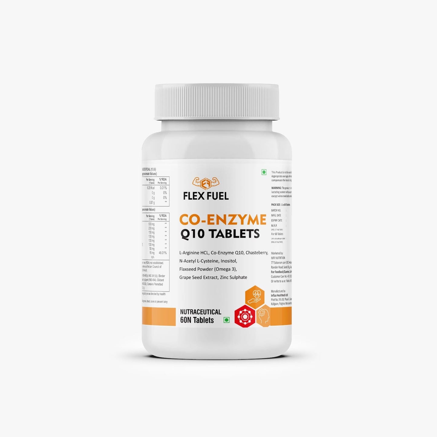 Flex Fuel Co-Enzyme Q10 Tablets – 60 Tablets