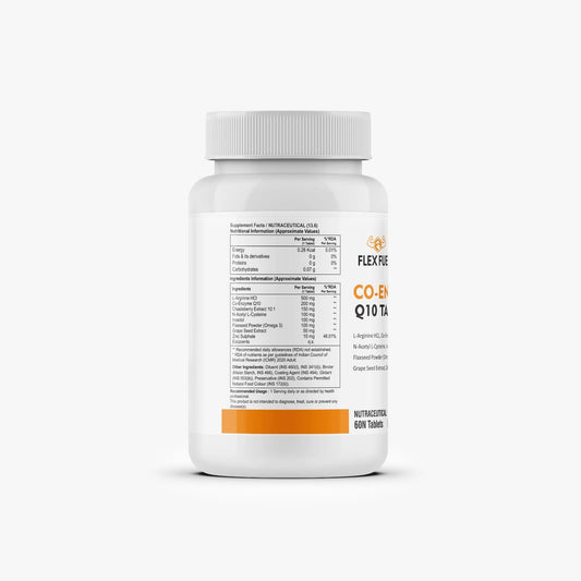Flex Fuel Co-Enzyme Q10 Tablets – 60 Tablets
