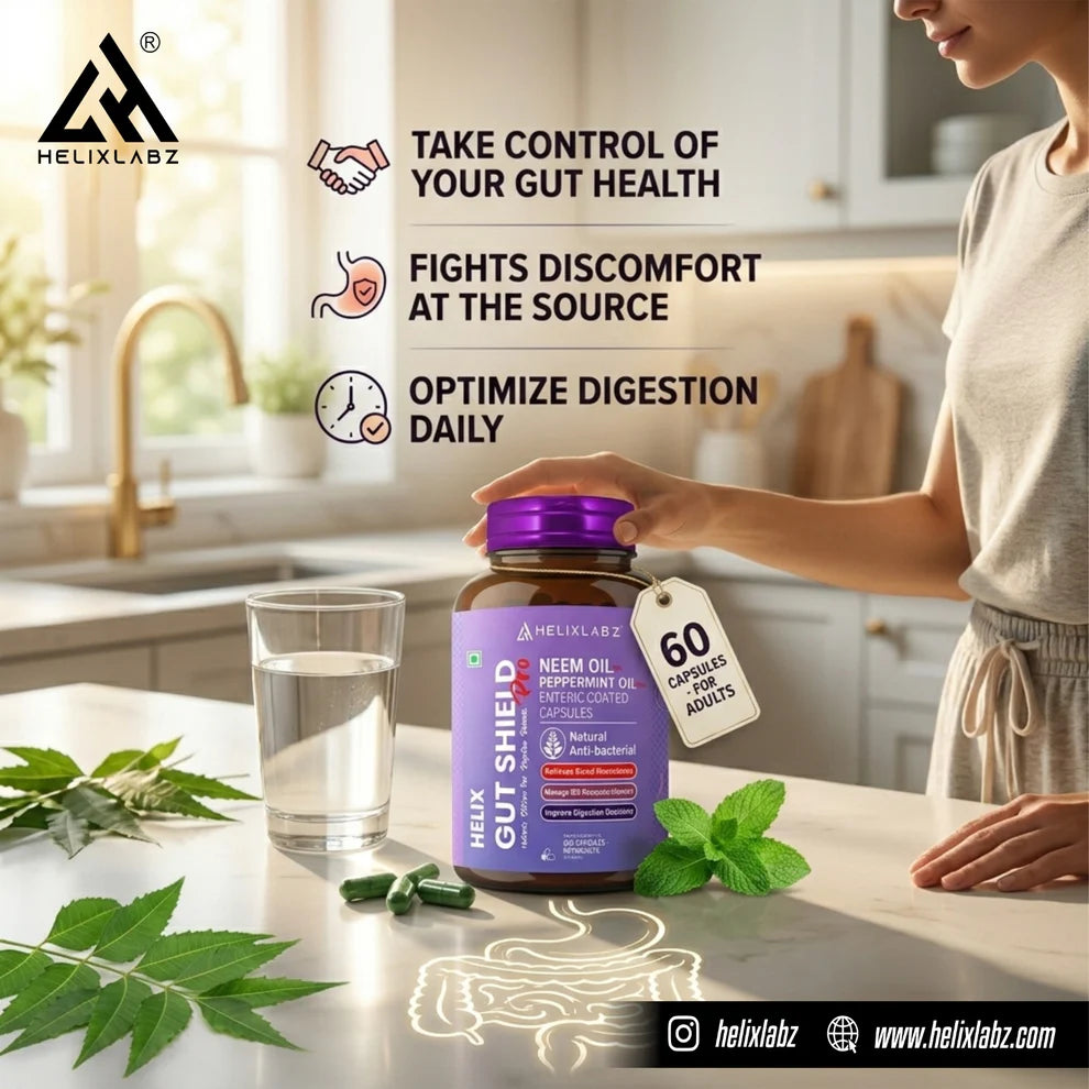 Helix Gut Shield Pro | Nature's Defense For Digestive Balance 60 Capsules