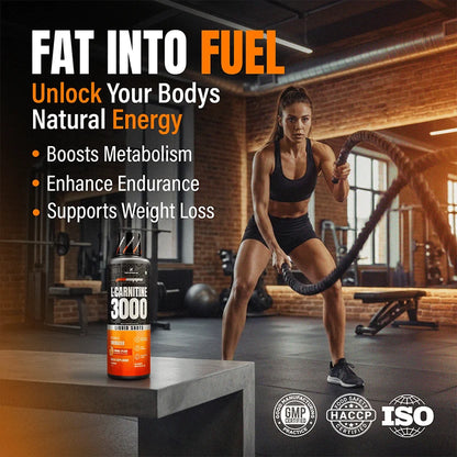 Prosupps L-Carnitine Liquid 3000mg | Fat Metabolism & Energy Support Formula