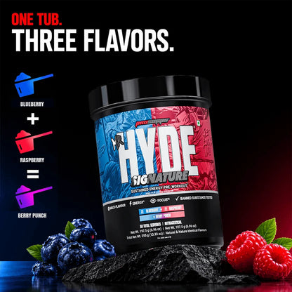 Prosupps Hyde Signature Pre Workout |Dual Tub| Try 3 Amazing Flavor in One Box