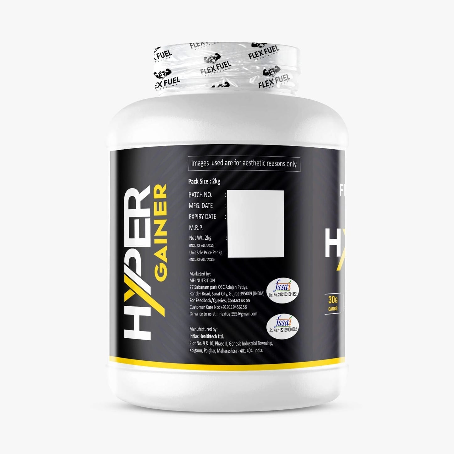 Flex Fuel Hyper Gainer – 2 Kg & 4 Kg 50 Servings