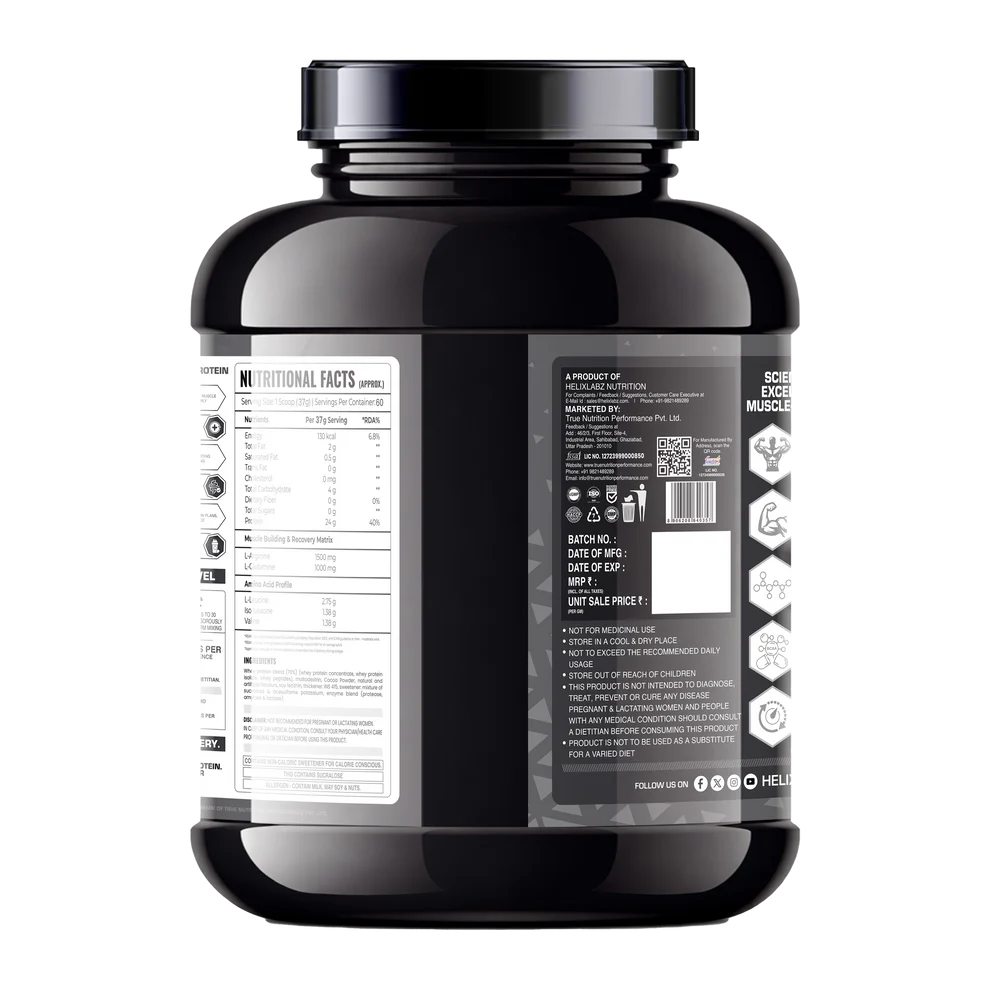 HelixLabz New Platinum Series Performance Whey Protein 2.2kg (4.89Lbs)