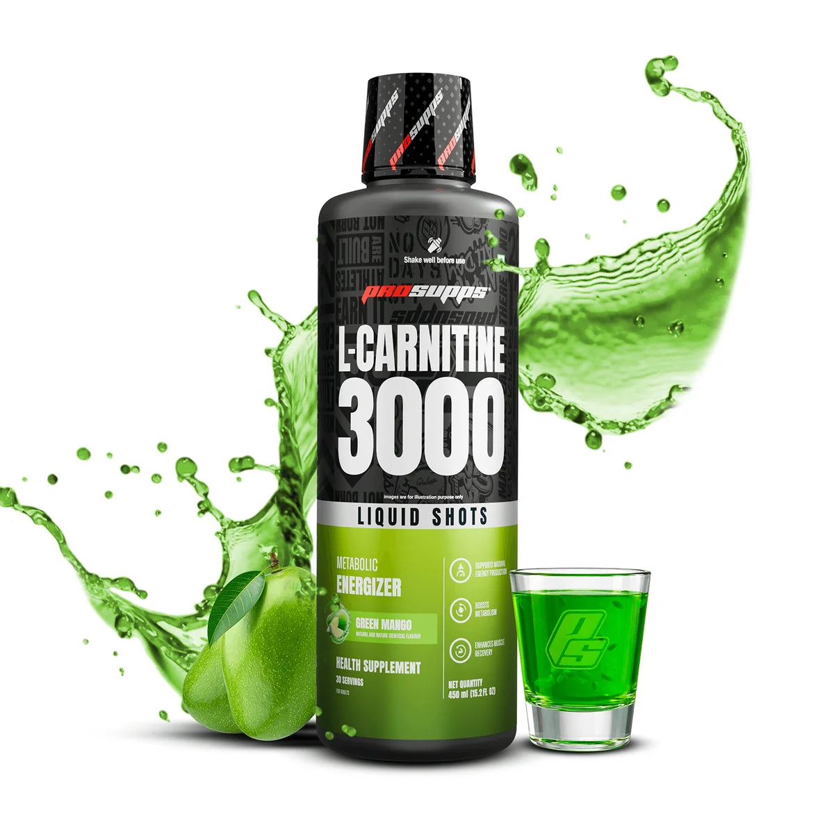 Prosupps L-Carnitine Liquid 3000mg | Fat Metabolism & Energy Support Formula
