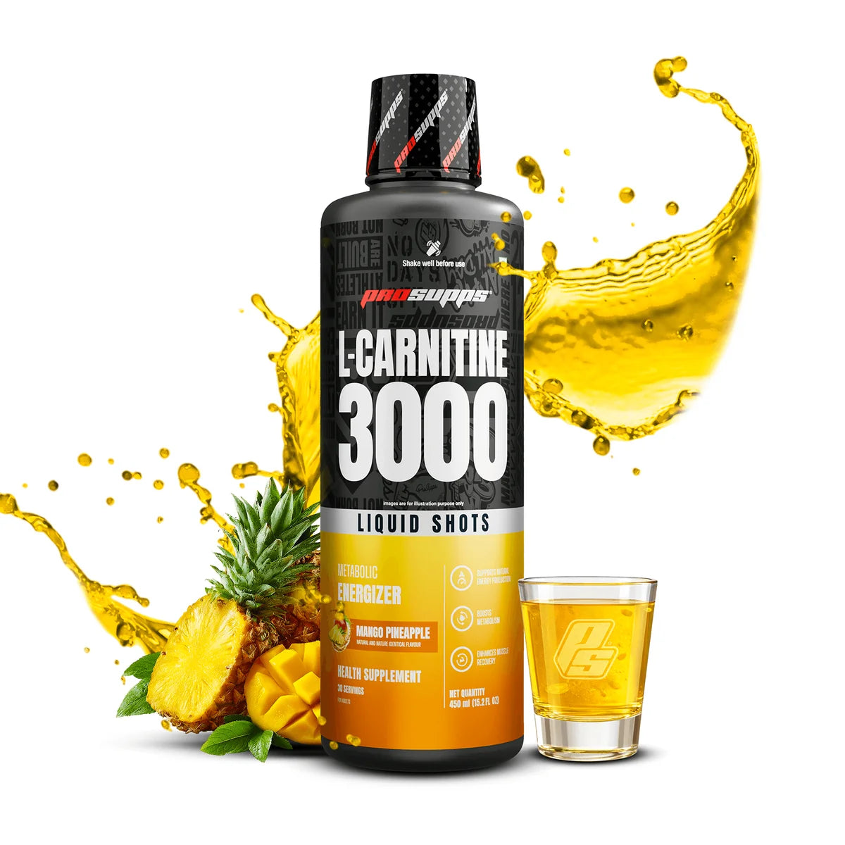 Prosupps L-Carnitine Liquid 3000mg | Fat Metabolism & Energy Support Formula