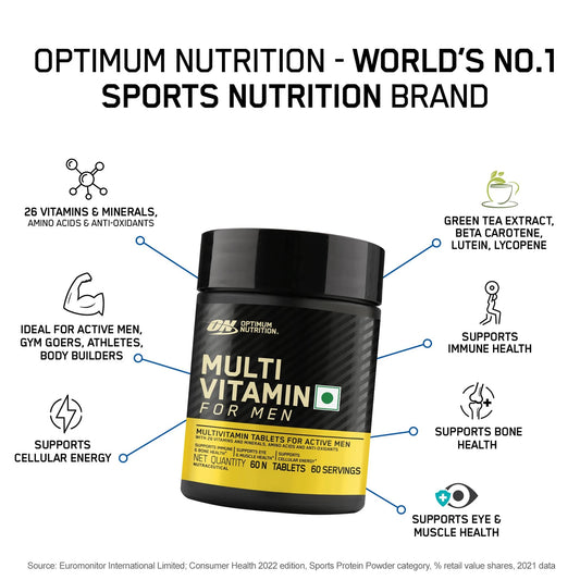 Optimum Nutrition (ON) Multivitamin for Men – 60 Tabs
