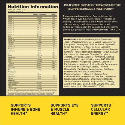 Optimum Nutrition (ON) Multivitamin for Men – 60 Tabs