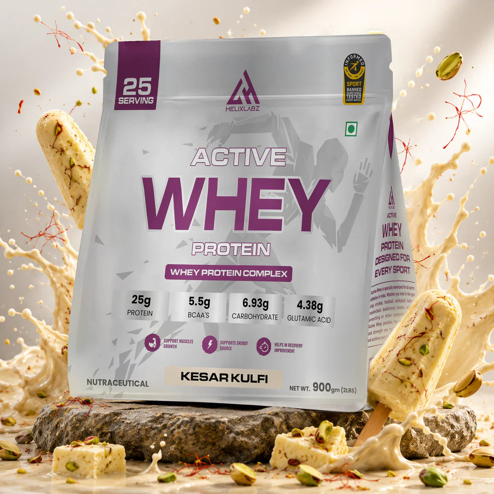 Kelxlanz  Active Whey Protein | Informed Sport Certified - 900Gm (2Lbs), 25 Servings