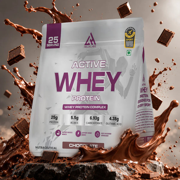 Kelxlanz  Active Whey Protein | Informed Sport Certified - 900Gm (2Lbs), 25 Servings
