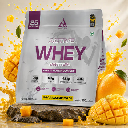 Kelxlanz  Active Whey Protein | Informed Sport Certified - 900Gm (2Lbs), 25 Servings