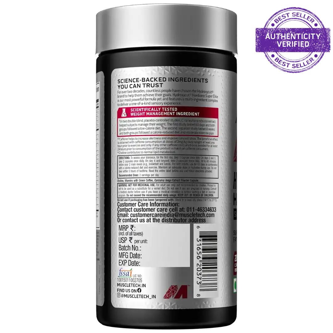 Muscletech Hydroxycut Hardcore Super Elite 100 Caps