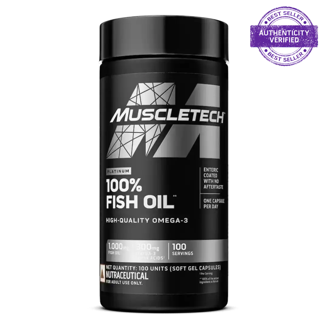 Muscletech™ Platinum 100% Omega Fish Oil 100 Units Unflavoured