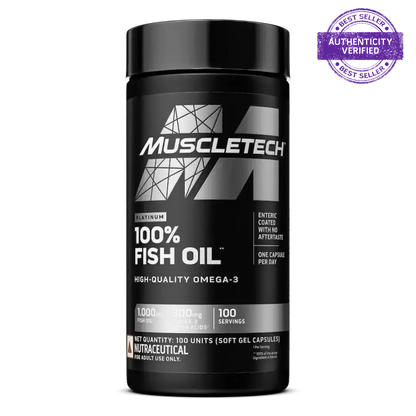 Muscletech™ Platinum 100% Omega Fish Oil 100 Units Unflavoured