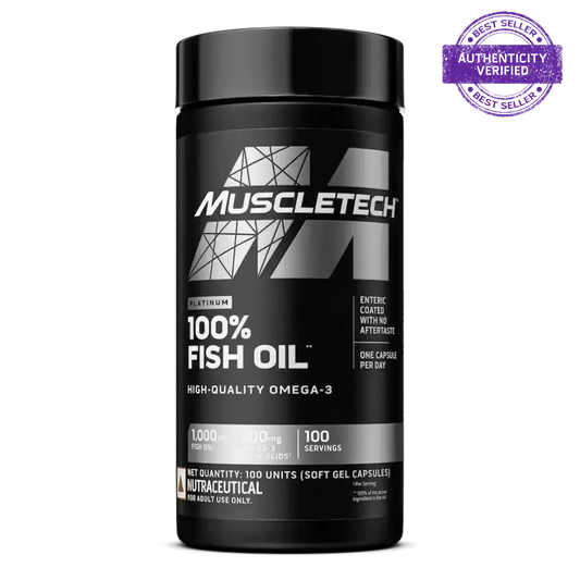 Muscletech™ Platinum 100% Omega Fish Oil 100 Units Unflavoured