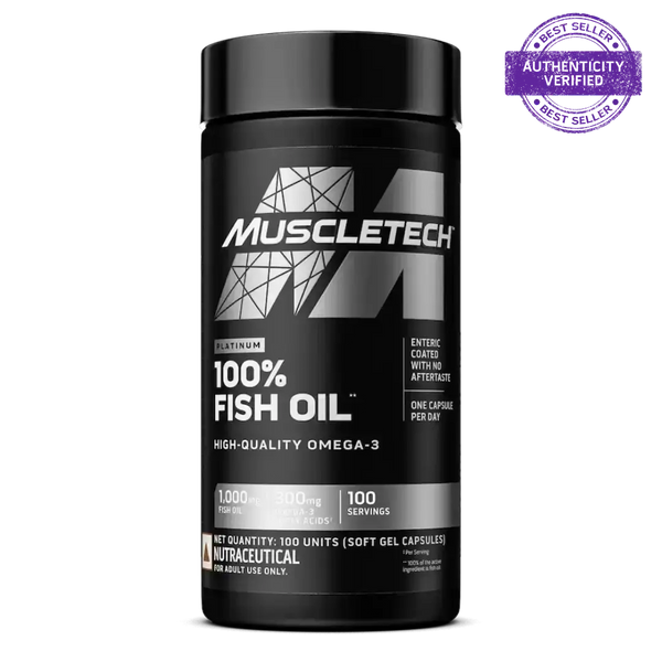 Muscletech™ Platinum 100% Omega Fish Oil 100 Units Unflavoured