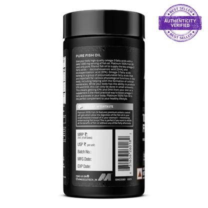 Muscletech™ Platinum 100% Omega Fish Oil 100 Units Unflavoured