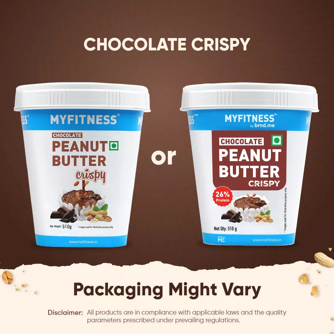 MyFitness Peanut Butter - Chocolate | 26% Protein | Crispy | Chocolate Peanut Butter Spread