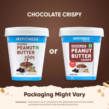 MyFitness Peanut Butter - Chocolate | 26% Protein | Crispy | Chocolate Peanut Butter Spread