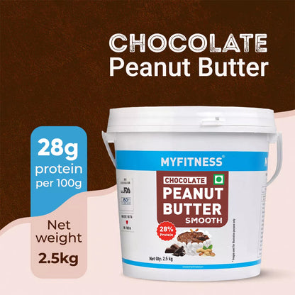 MyFitness Peanut Butter - Chocolate | 28% Protein | Smooth | Chocolate Peanut Butter Spread