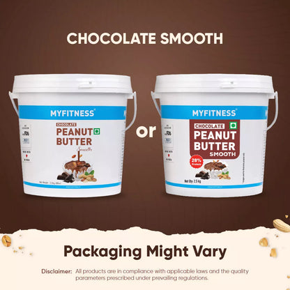 MyFitness Peanut Butter - Chocolate | 28% Protein | Smooth | Chocolate Peanut Butter Spread