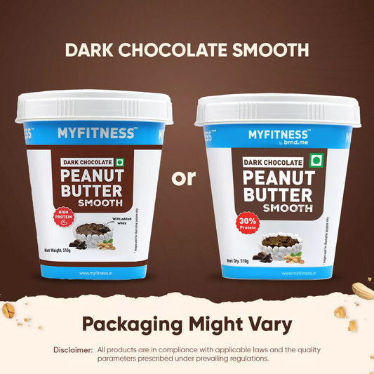 MyFitness Peanut Butter - Dark Chocolate | 30% Protein | Smooth | Rich Chocolate Peanut Butter Spread