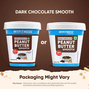 MyFitness Peanut Butter - Dark Chocolate | 30% Protein | Smooth | Rich Chocolate Peanut Butter Spread