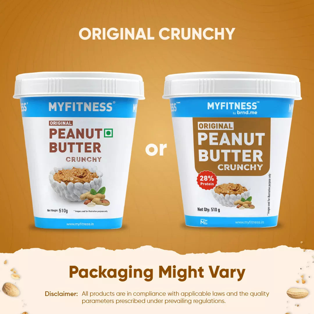 MyFitness Peanut Butter - Original | 28% Protein | Crunchy | Classic Peanut Butter Spread